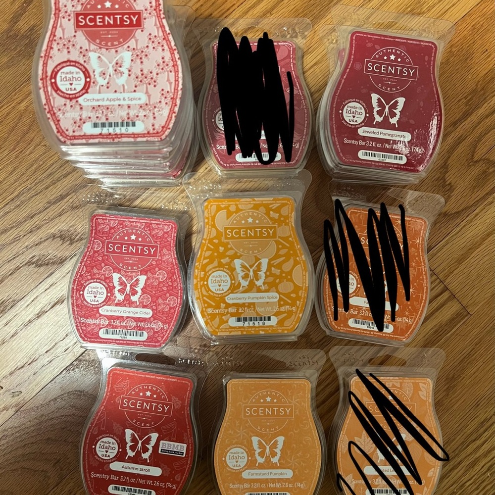 Scentsy wax bars available for purchase!